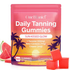 Natural Tanning Gummies L-Tyrosine Vitamin C Vegan 60 Pieces