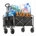 Heavy Duty Folding Wagon Cart with All Terrain Wheels