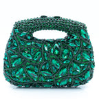 Women's Luxury Rhinestone Top Handle Evening Clutch Bag