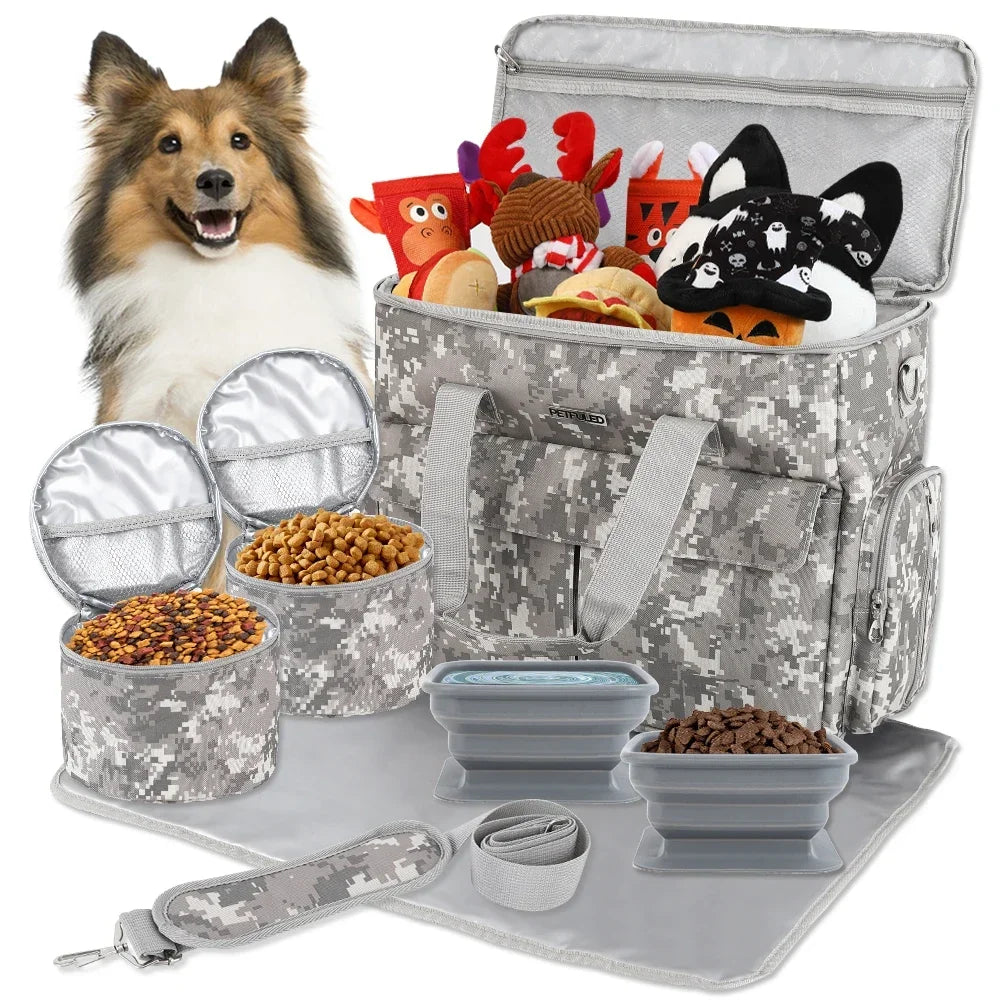 Large 6 PCS Airline Approved Dog Travel Bag Set