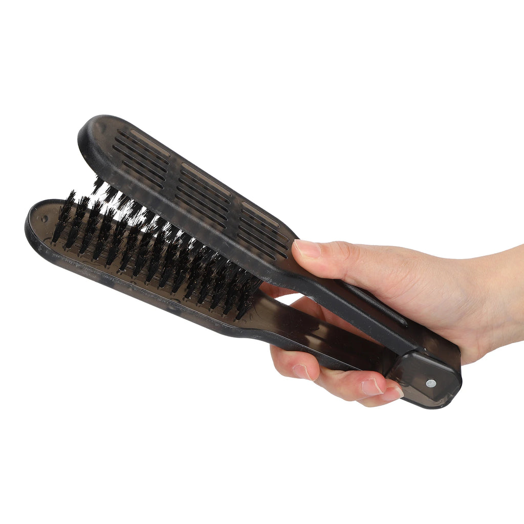V-Shape Double-Sided Nylon Hair Straightening Brush