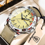 Men's Luminous Waterproof Quartz Leather Watch