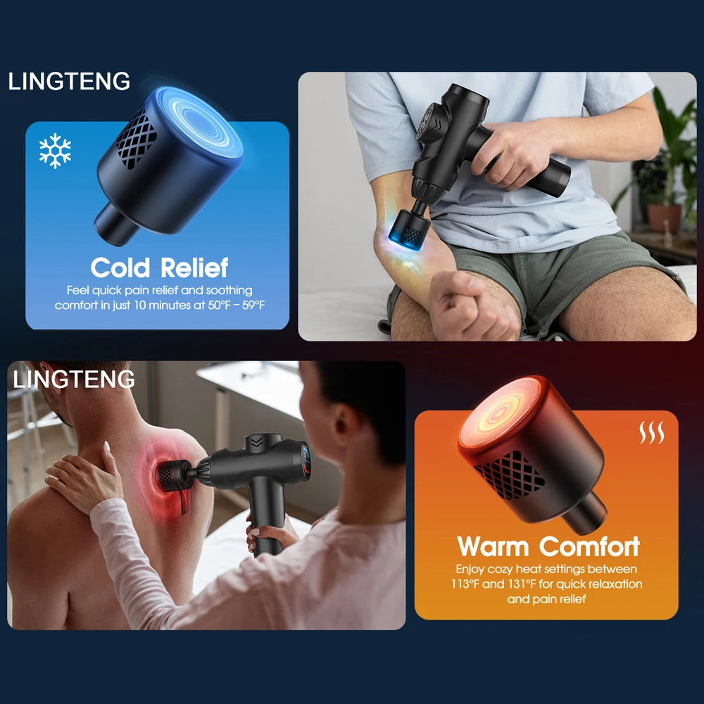 Hot and Cold Deep Tissue Muscle Percussion Massage Gun