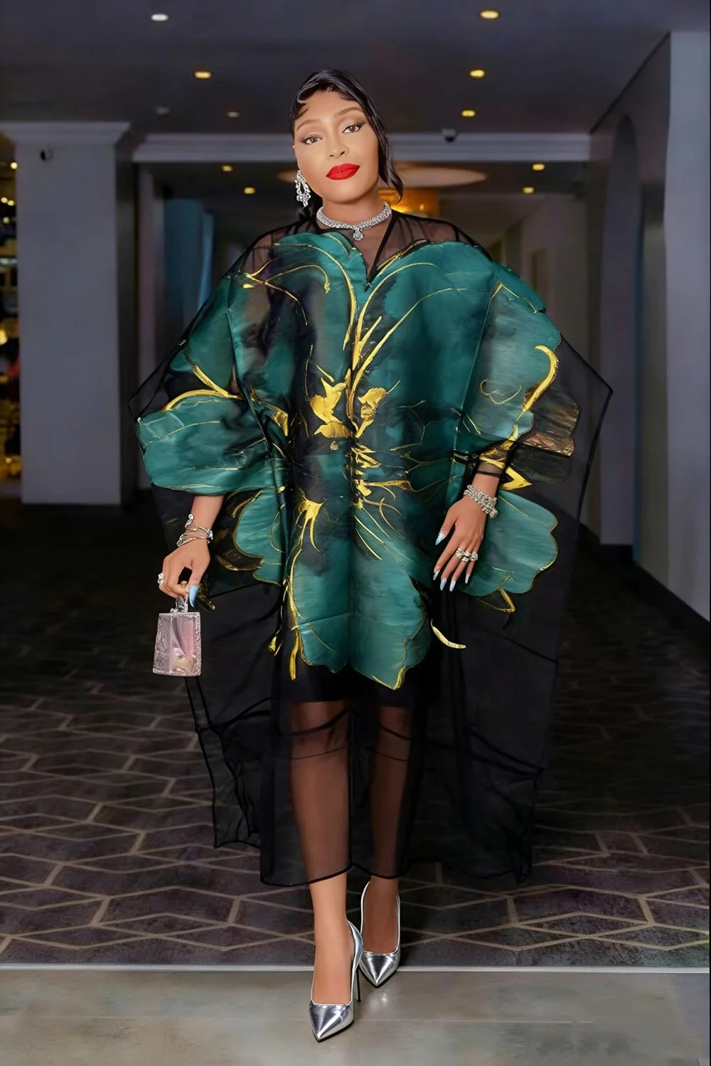 Women's African Traditional Kaftan Dashiki Maxi Dress