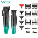 Men Professional Cordless Hair Clipper Rechargeable Trimmer Set