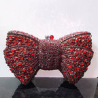 Women's Luxury Rhinestone Bow Wedding Evening Clutch Bag