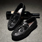 Men's Leather Slip-On Driving Loafers Casual Shoes 06759
