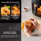 8.5-Quart 1400W Programmable Smart LED Touch Air Fryer with Viewing Window
