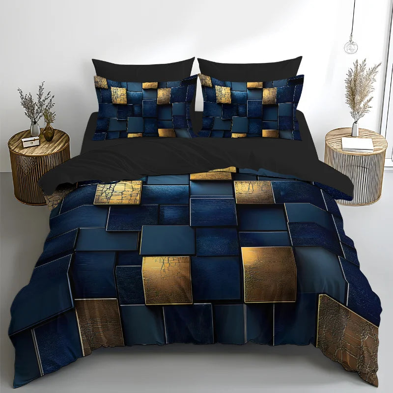 3D Space Cartoon Duvet Cover Set