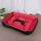 Soft Square Dog Sofa Warm Washable Pet Bed