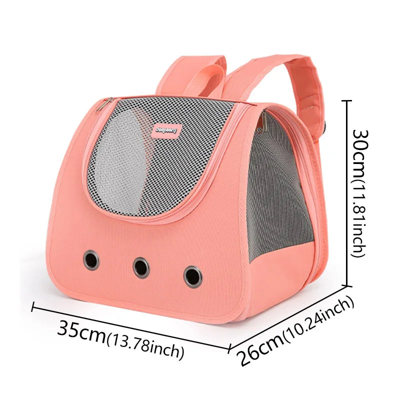 Portable Breathable Pet Carrier Backpack for Cats Dogs