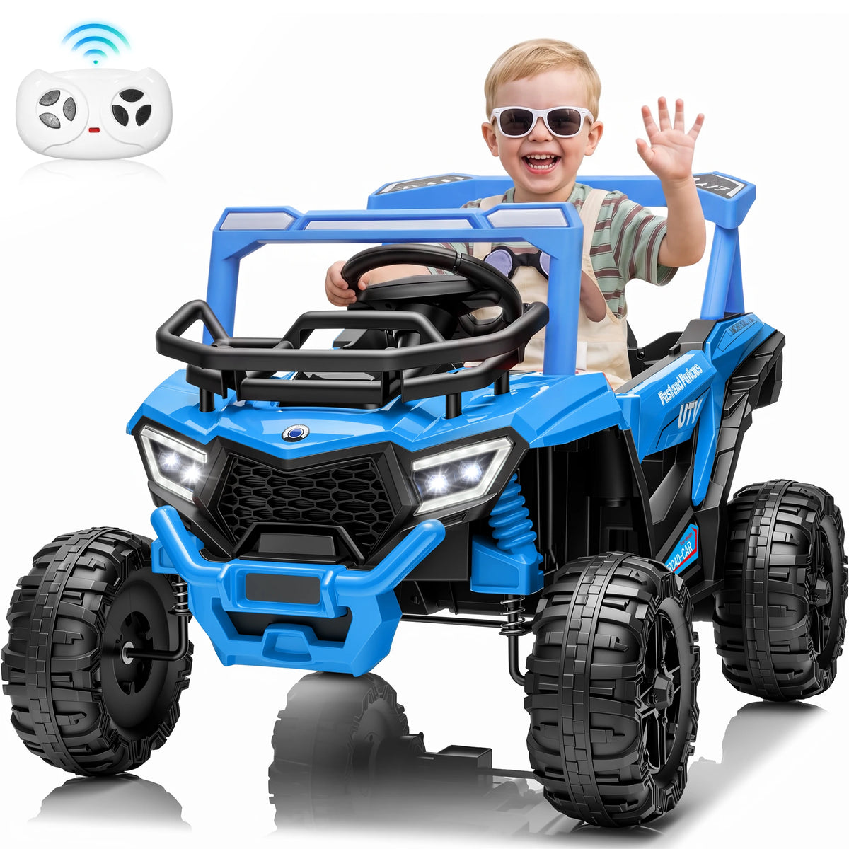 Kids 12V Electric Ride-On UTV Toy with Remote Control