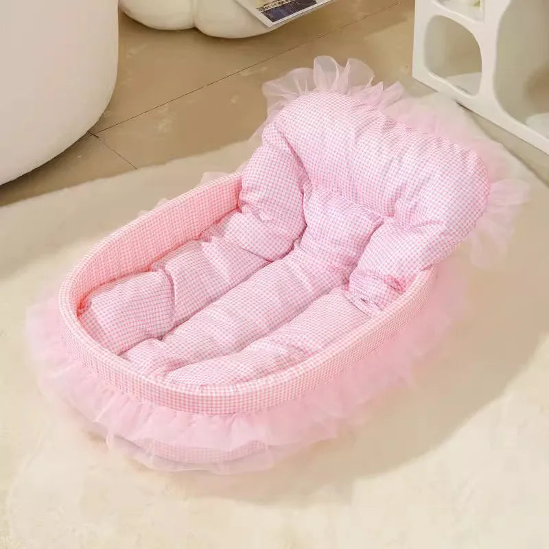 Macaron Deep Sleeping Pet Bed for Cats Dogs