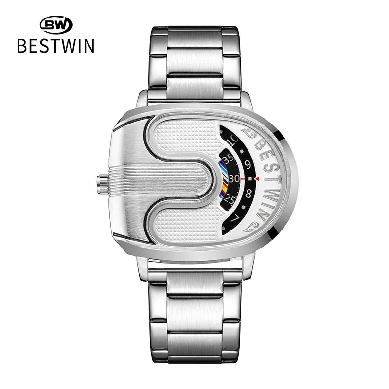 Men's Luxury Stainless Steel Quartz Wristwatch