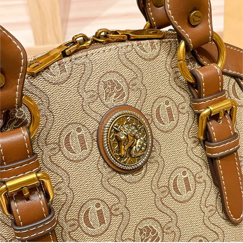 Women's Retro Large Capacity Shoulder Crossbody Bag
