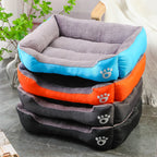 Soft Square Dog Sofa Warm Washable Pet Bed