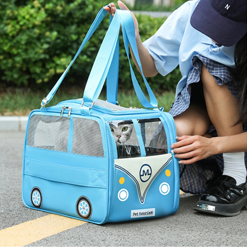 Breathable Pet Carrier Backpack for Cats and Small Dogs