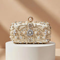 Women's Luxury Pearl Beading Evening Clutch Bag
