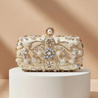 Women's Luxury Pearl Beading Evening Clutch Bag