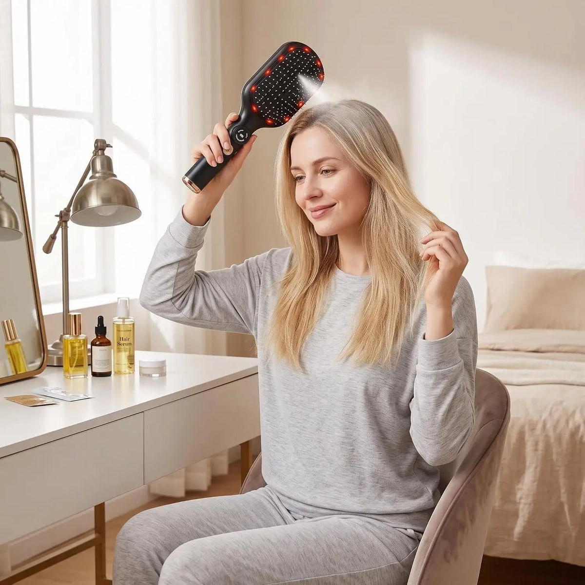 3-in-1 Rechargeable Electric Spray Hair Brush