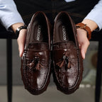 Men's Leather Slip-On Driving Loafers Casual Shoes 06759