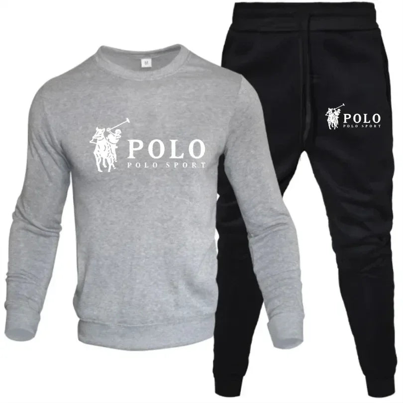 Men's 2-Piece Crewneck Sweatshirt and Jogger Pants Set