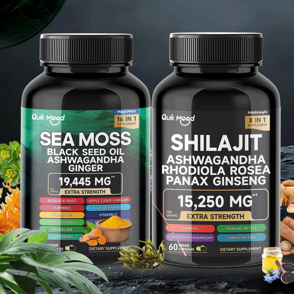 Sea Moss Shilajit Vitality Supplement Capsules