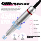 45000 RPM Electric Nail Drill Kit for Acrylic Gel Dip Powder Nails