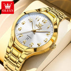 Men's Quartz Stainless Steel Watch with Calendar