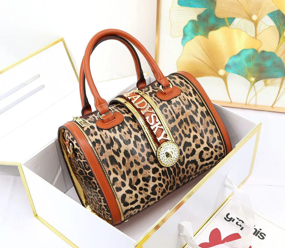 Women's Crocodile Pattern Leather Handbag Crossbody Bag