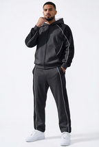 Men's Casual Zip-Up Hoodie and Pants Tracksuit Set