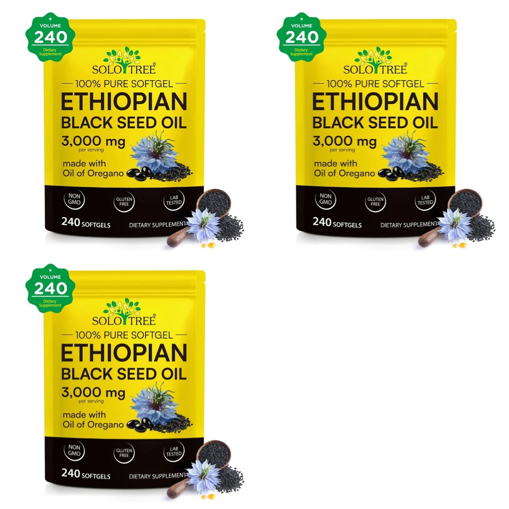Black Seed Oil with Oregano Oil Dietary Supplement Softgels