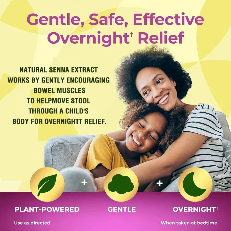 Senna Leaf Laxative Constipation Support Dietary Supplement Gummies