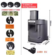 Commercial Electric 3-in-1 Vegetable Chopper and Food Processor