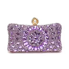 Women's Luxury Pearl Rhinestone Evening Clutch Bag