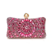 Women's Luxury Pearl Rhinestone Evening Clutch Bag