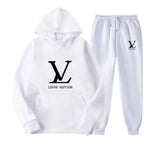 Men's Hooded Sweatshirt and Pants 2-Piece Set