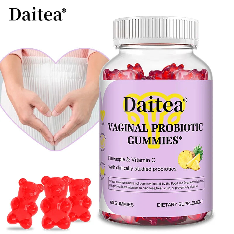 Women's Vaginal Probiotic Health Support Dietary Supplement Gummies