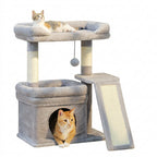 Small Cat Tree Tower Condo Scratching Post for Cats