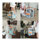 Rolling Pet Carrier with Wheels for Cats Dogs