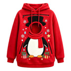 Unisex Christmas Pattern Pet Carrier Pouch Hoodie