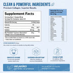 Collagen Peptides Powder Hydrolyzed Protein Unflavored 20 oz