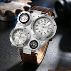 Men's Luxury Business Leather Quartz Wristwatch