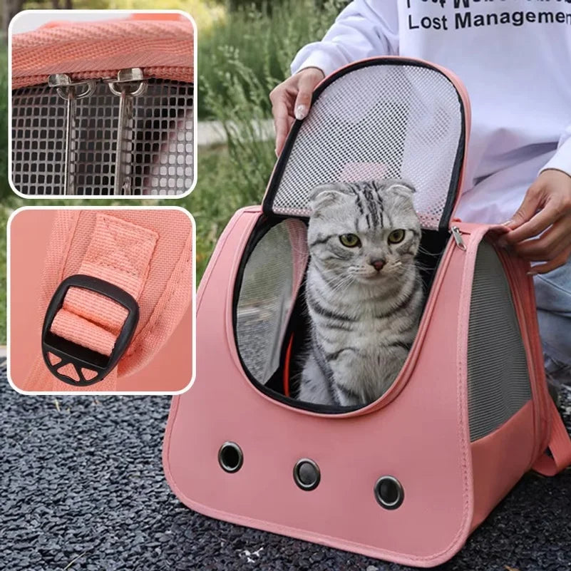 Portable Breathable Pet Carrier Backpack for Cats Dogs