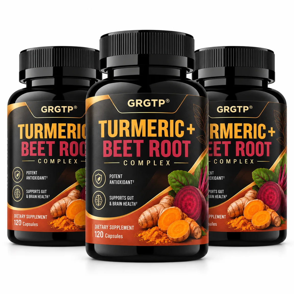 Turmeric Beet Root Complex Antioxidant Energy Supplement Capsules