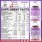 Saffron Mood and Sleep Support Dietary Supplement Gummies