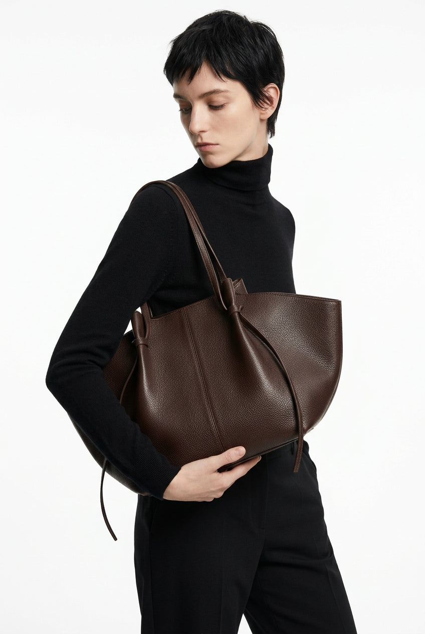 Women's Wing Large Capacity Woven PU Leather Shoulder Tote Bag