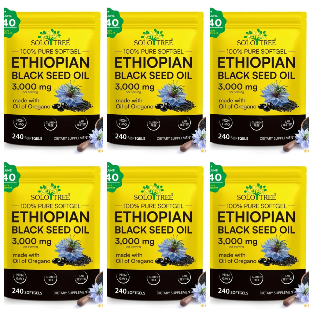 Black Seed Oil with Oregano Oil Dietary Supplement Softgels