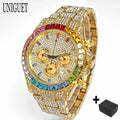 Men's Luxury Hip Hop Diamond Quartz Wristwatch