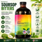 Soursop Bitters Liquid Herbal Extract Ginger Turmeric Sea Moss